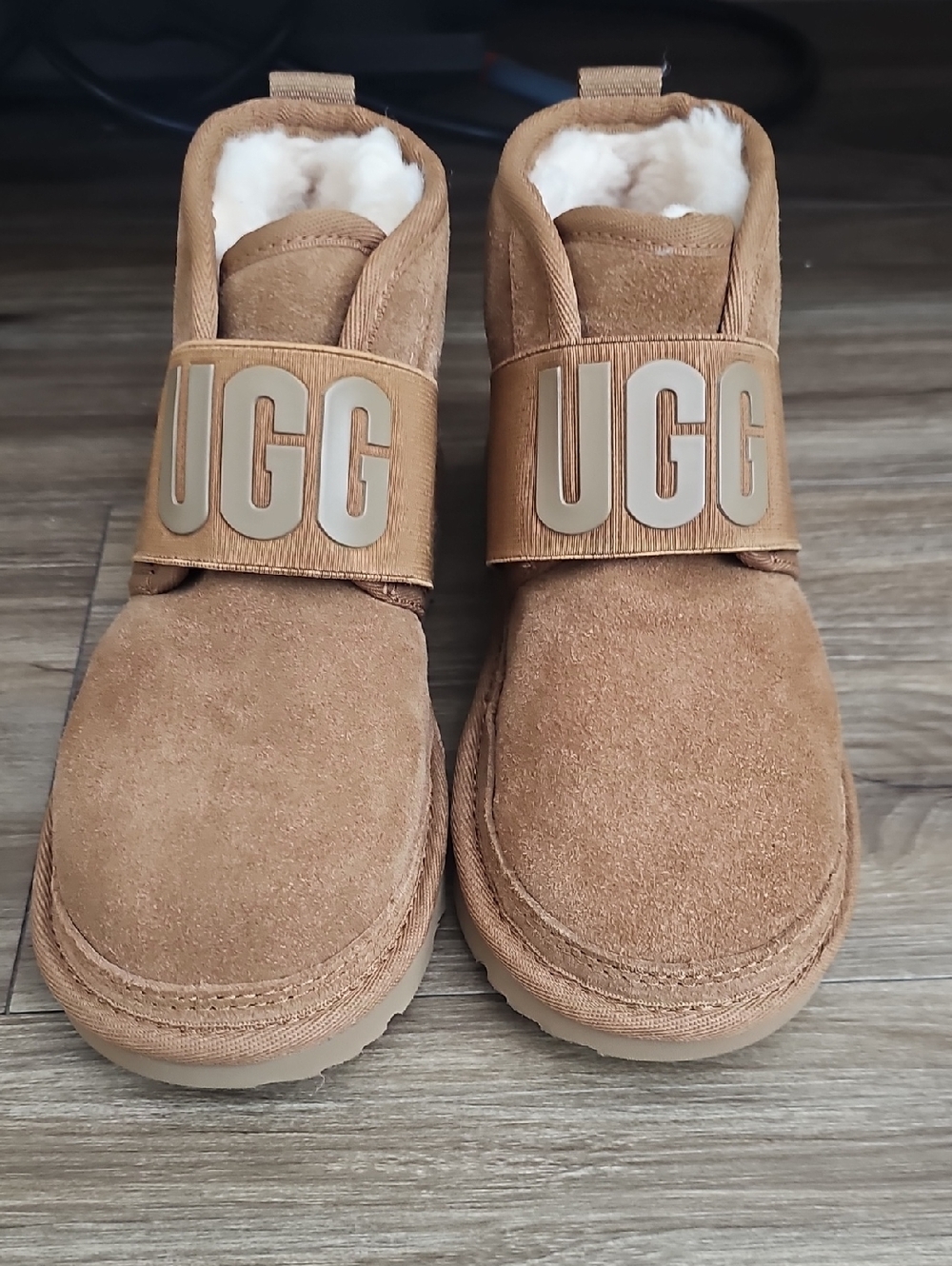 UGG Classic Chestnut Suede Shearling Slip-On Boots - Kids Size 13